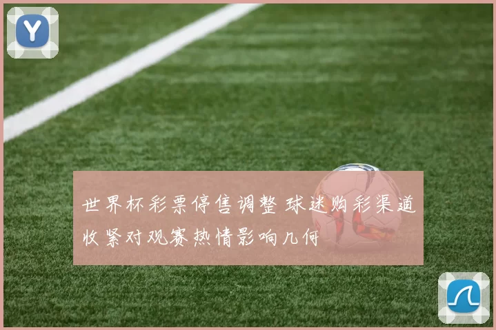 世界杯彩票停售调整 球迷购彩渠道收紧对观赛热情影响几何